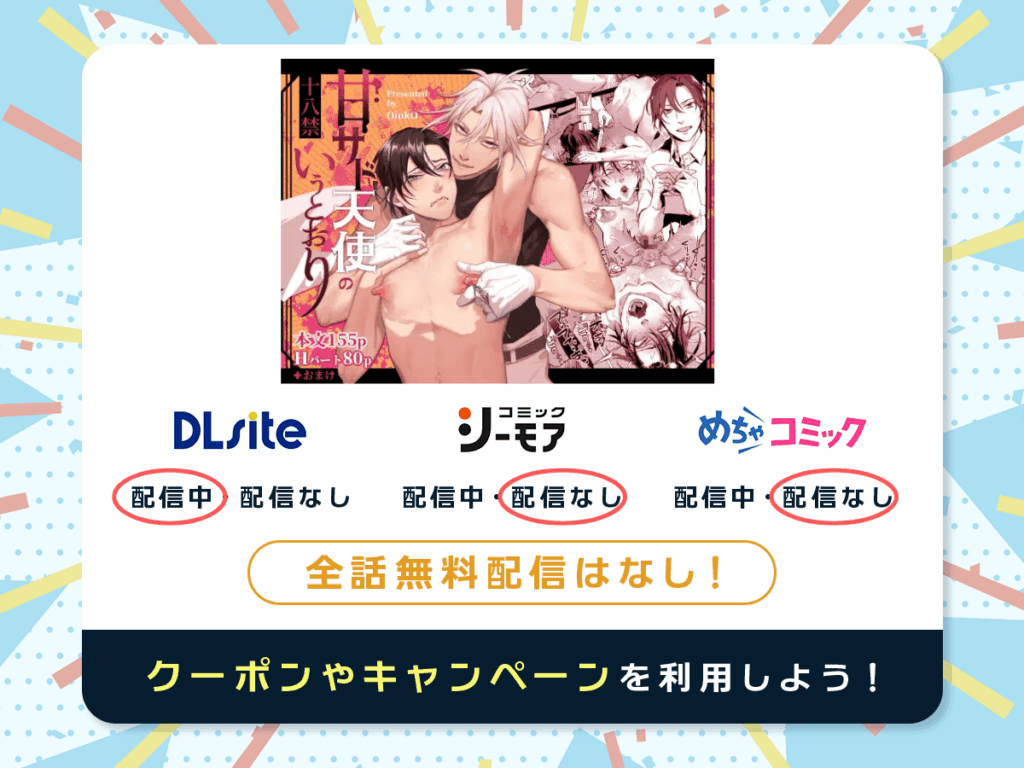 『甘サド天使のいうとおり』を配信している電子書籍一覧
