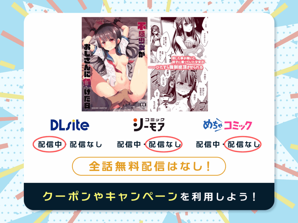 『不感少女がおじさんに負けた日』を配信している電子書籍一覧
