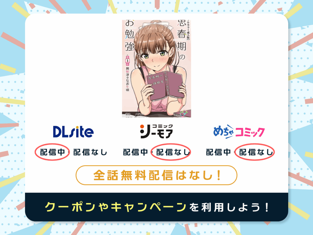 『思春期のお勉強 第1話 興味津々なお年頃』を配信している電子書籍一覧