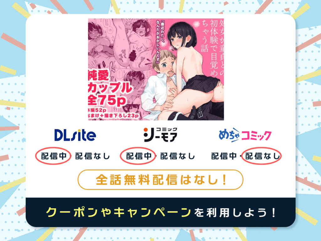 『処女が童貞との初体験で目覚めちゃう話』を配信している電子書籍一覧