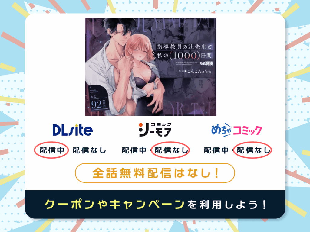 『指導教員の辻先生と私の(1000)日間』を配信している電子書籍一覧