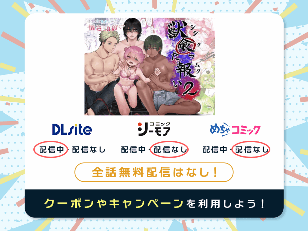 『獣喰った報い2』を配信している電子書籍一覧