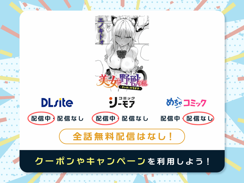 『美女と野獣 〜ギャルとキモオタ〜 4th』を配信している電子書籍一覧