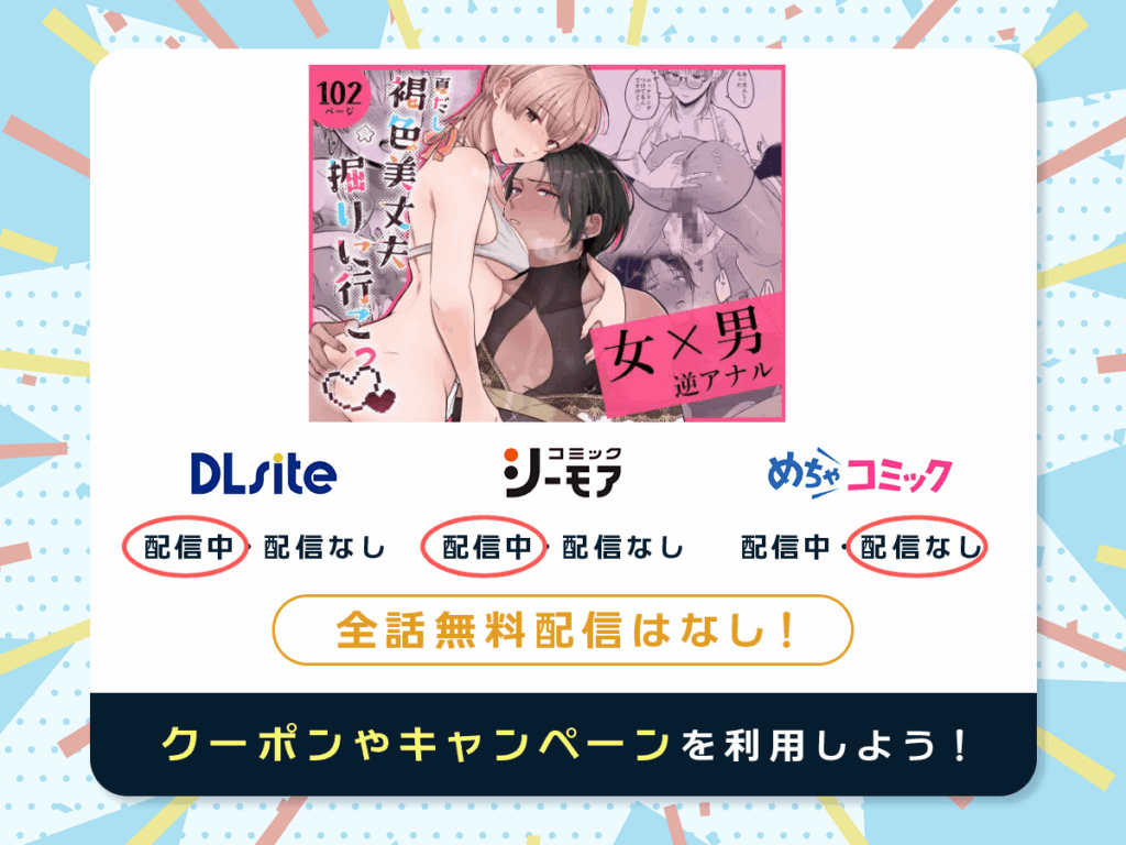 『夏だし褐色美丈夫掘りに行こっ』を配信している電子書籍一覧