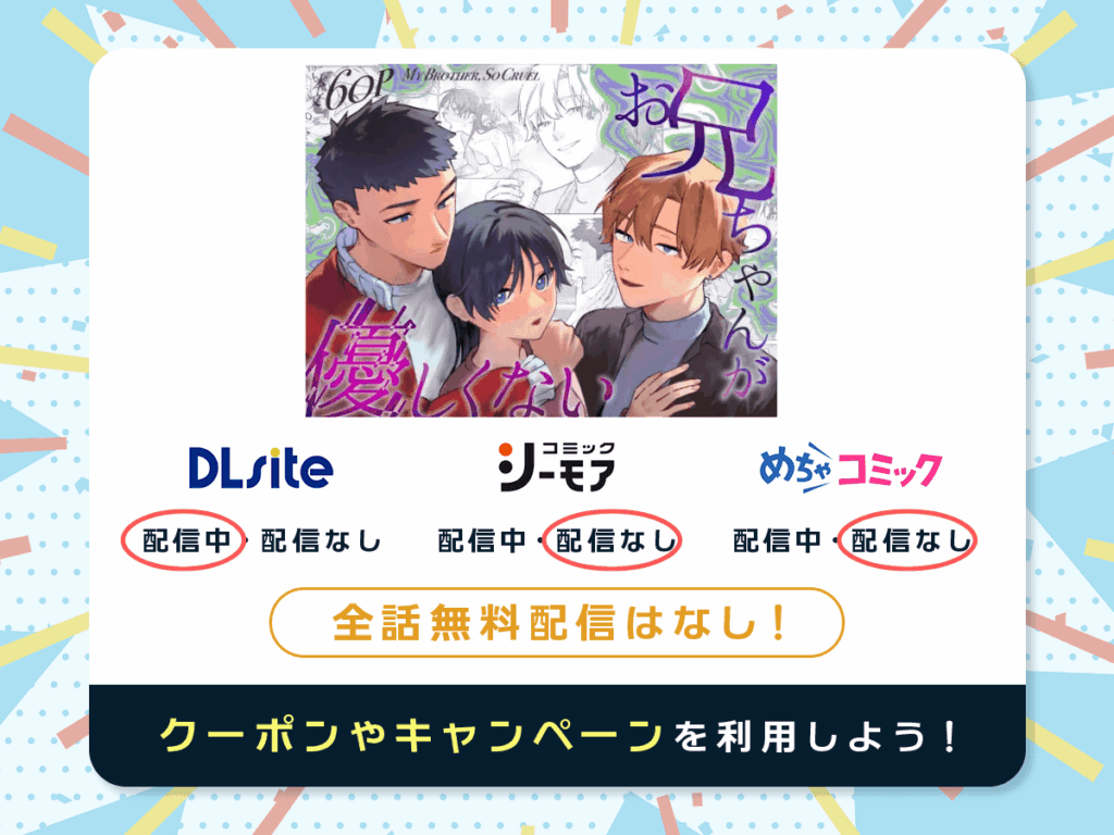 『お兄ちゃんが優しくない～流されセックス後、無限お仕置き近親セックス～』を配信している電子書籍一覧