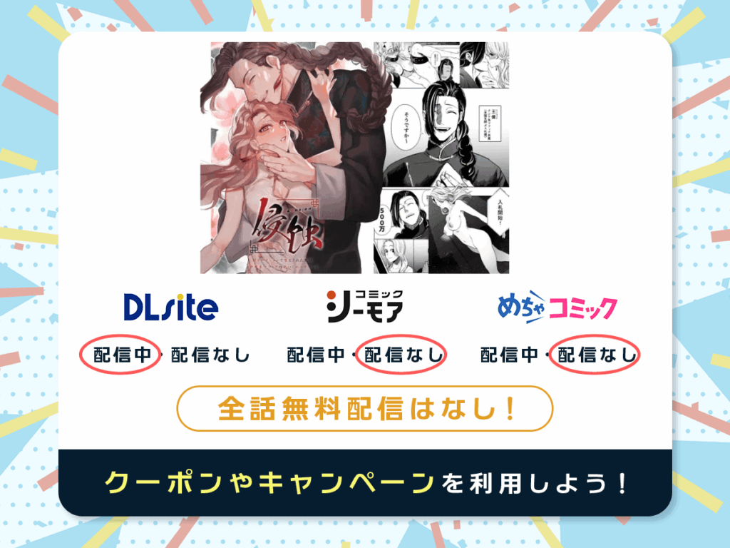 『侵蚀‐闇オークションで堕とされた先は、中華系マフィアの元いじめっ子でした-』を配信している電子書籍一覧