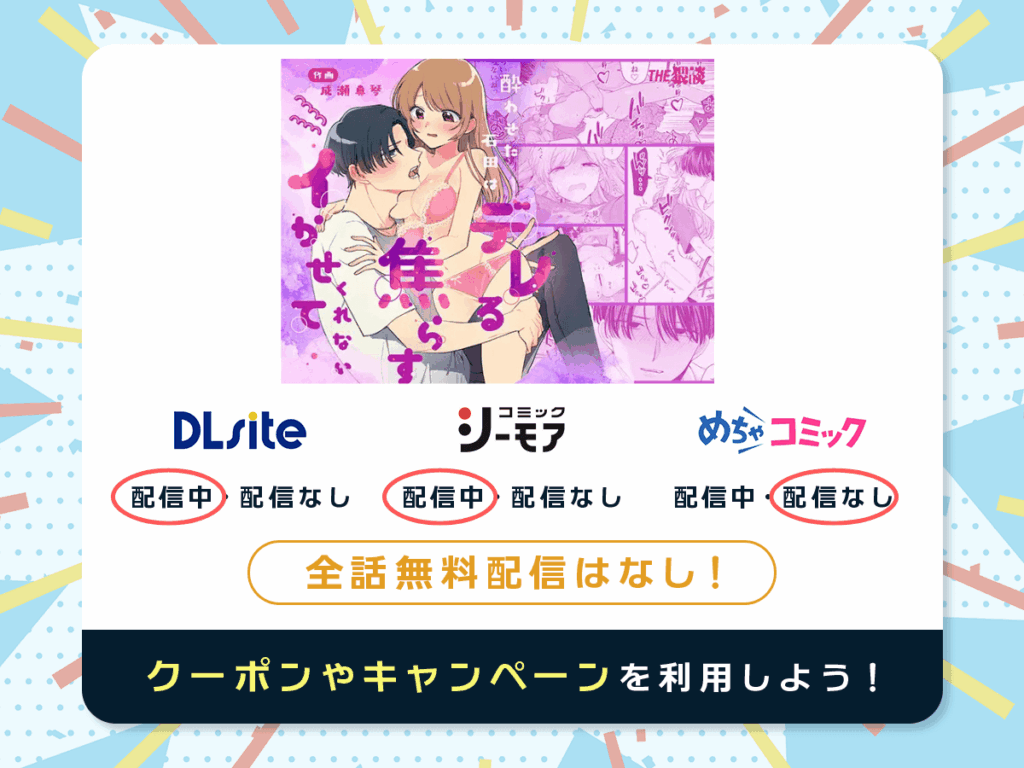 『酔わせた石田はデレる・焦らす・イかせてくれない』を配信している電子書籍一覧