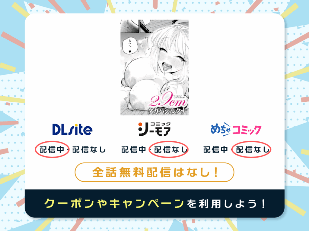 『2.9cm』を配信している電子書籍一覧