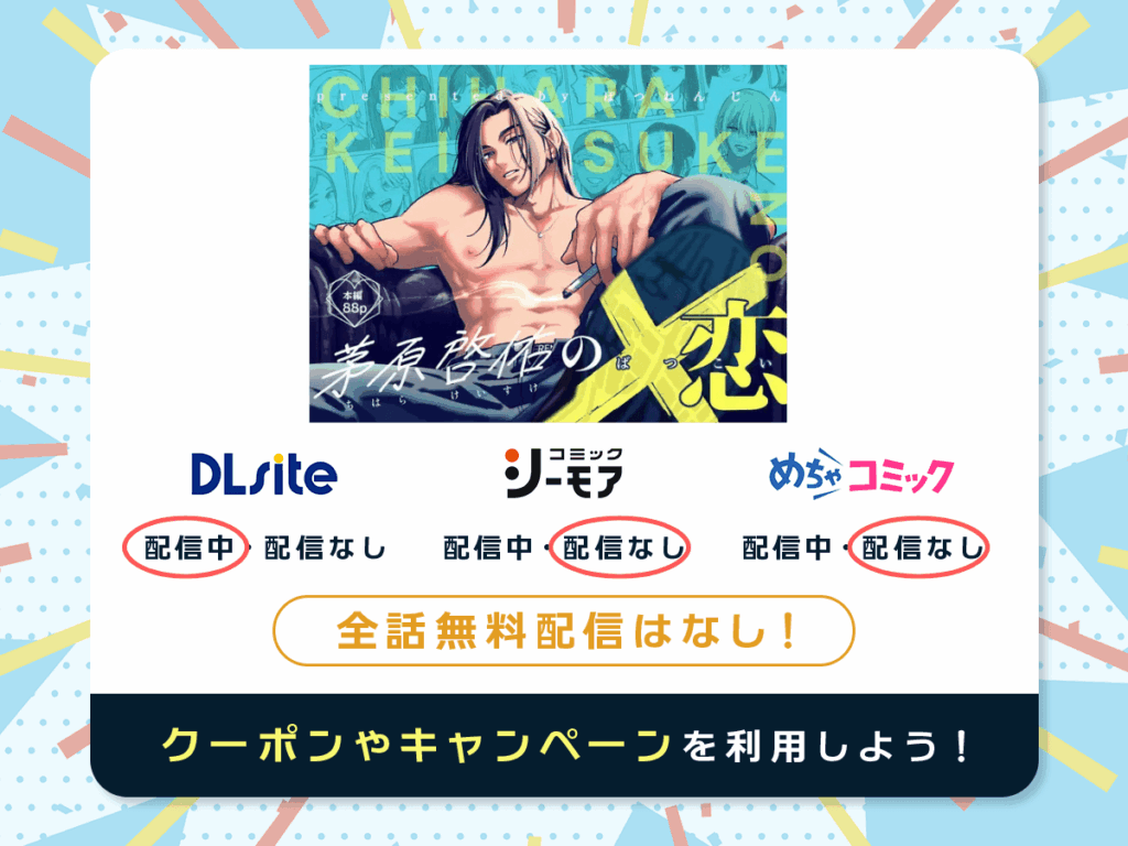 『茅原啓佑の×恋』を配信している電子書籍一覧