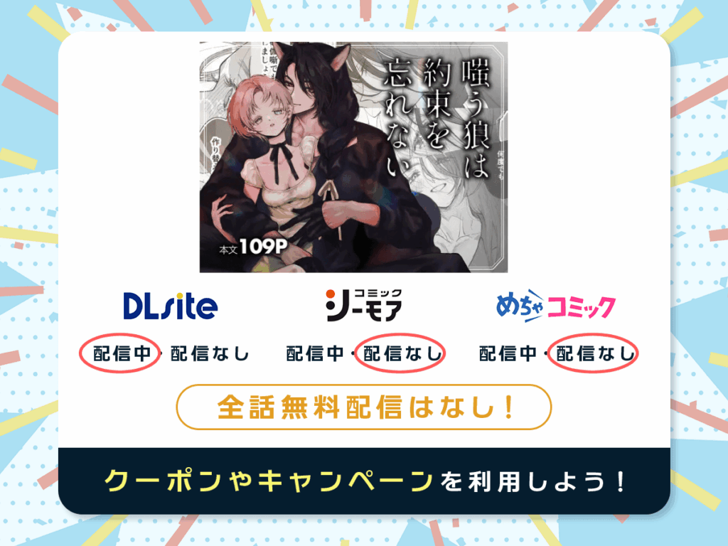 『嗤う狼は約束を忘れない』を配信している電子書籍一覧