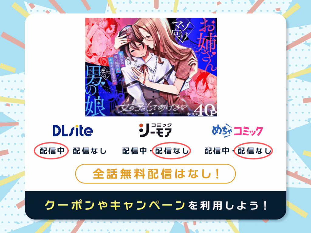 『女の子にしてあげる』を配信している電子書籍一覧