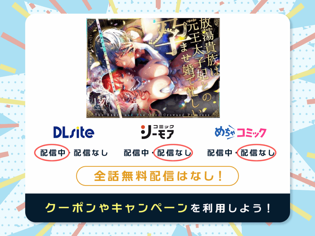 『放蕩貴族は元王太子妃との孕ませ婚で忙しい』を配信している電子書籍一覧