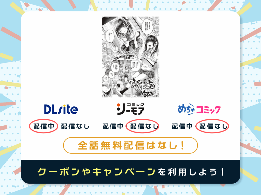 『ワンショットアンダーパピー』を配信している電子書籍一覧