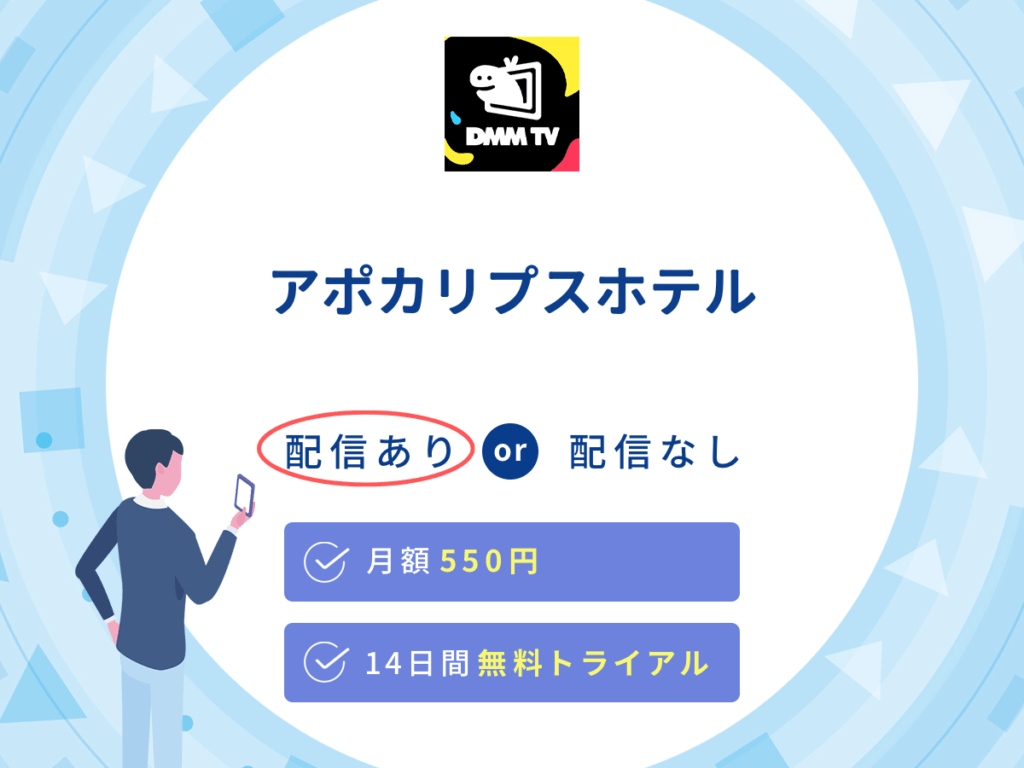 DMMTVで『アポカリプスホテル』の見逃し配信を楽しもう