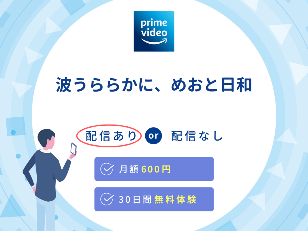 Amazonプライムビデオでドラマ『波うららかに、めおと日和』の見逃し配信を楽しもう