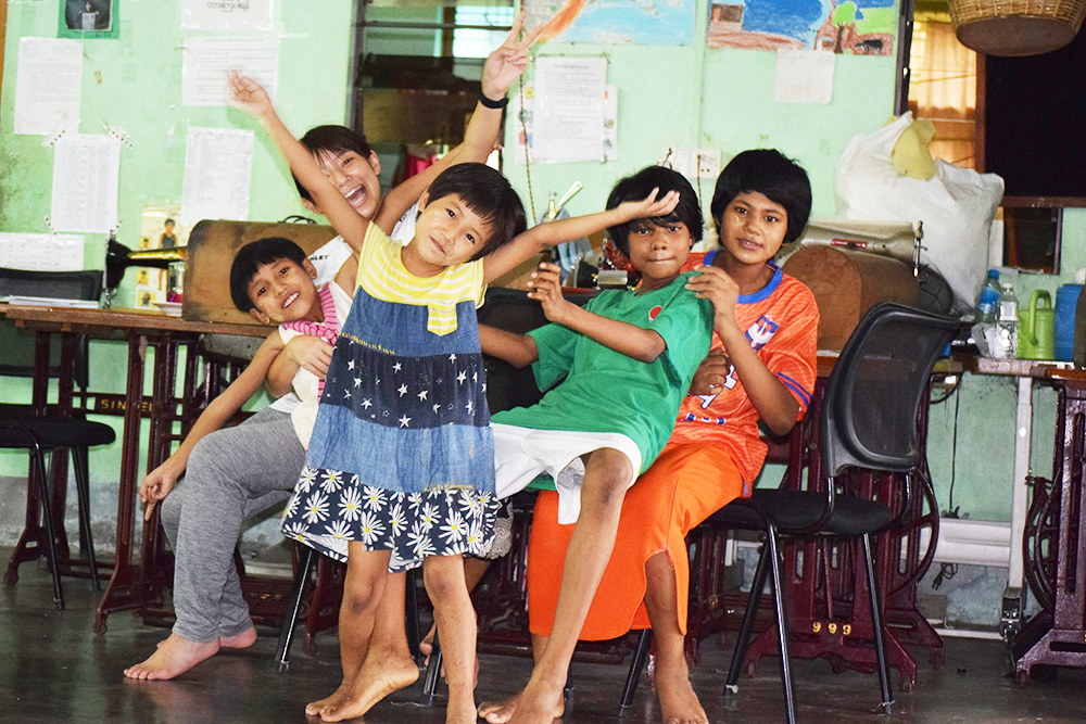 ミャンマーの養育施設Dream Trainの子どもたち