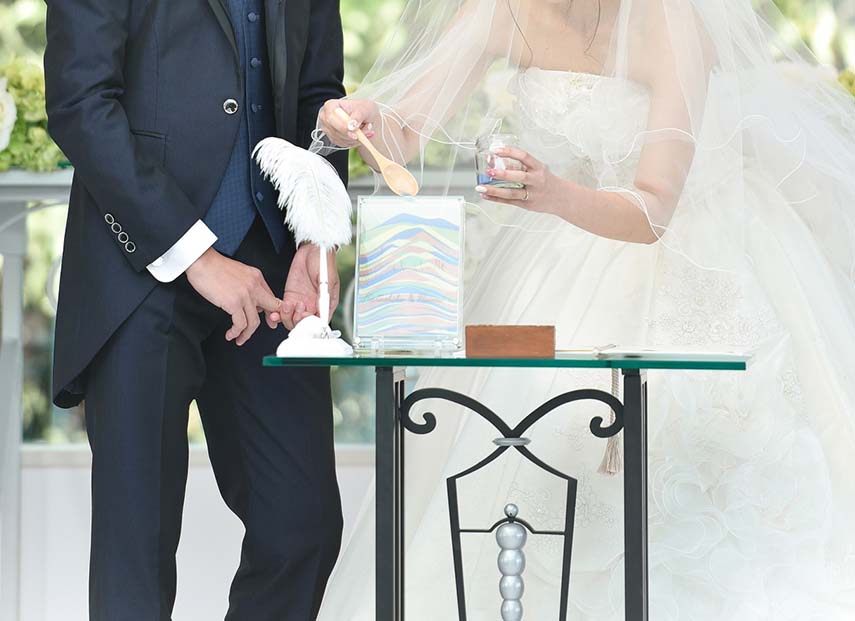 結婚式に使用するサンドケース画像