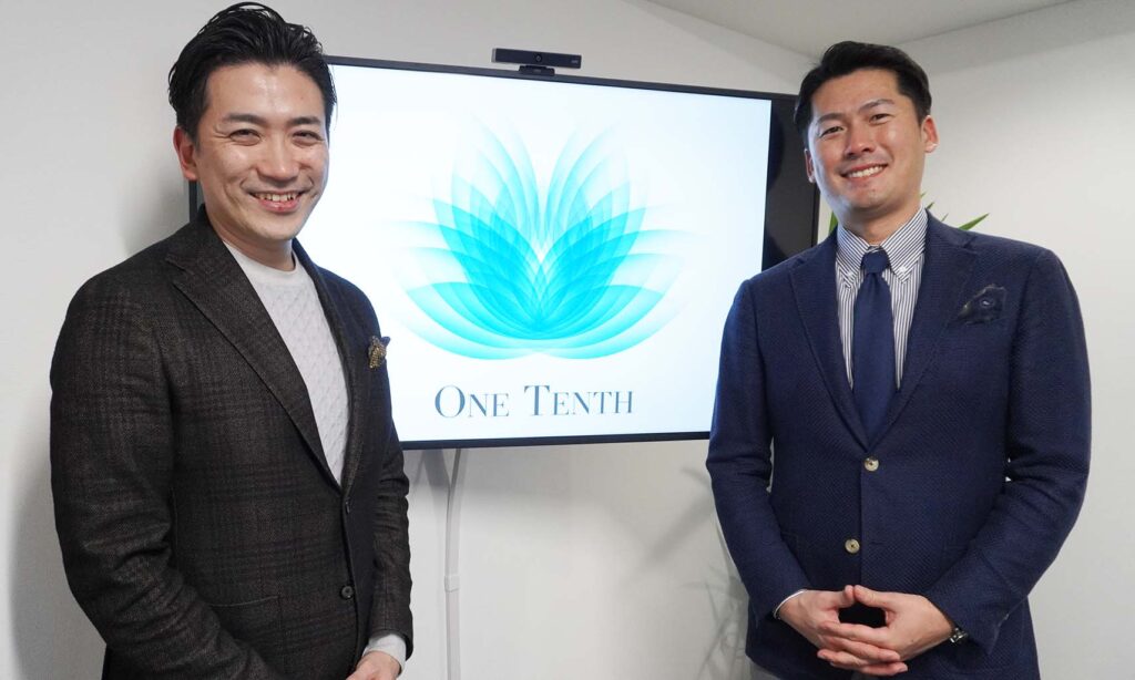 株式会社ワンテンス代表取締役CEO永田寛明さん（右）、COO片山貴嗣さん（左）