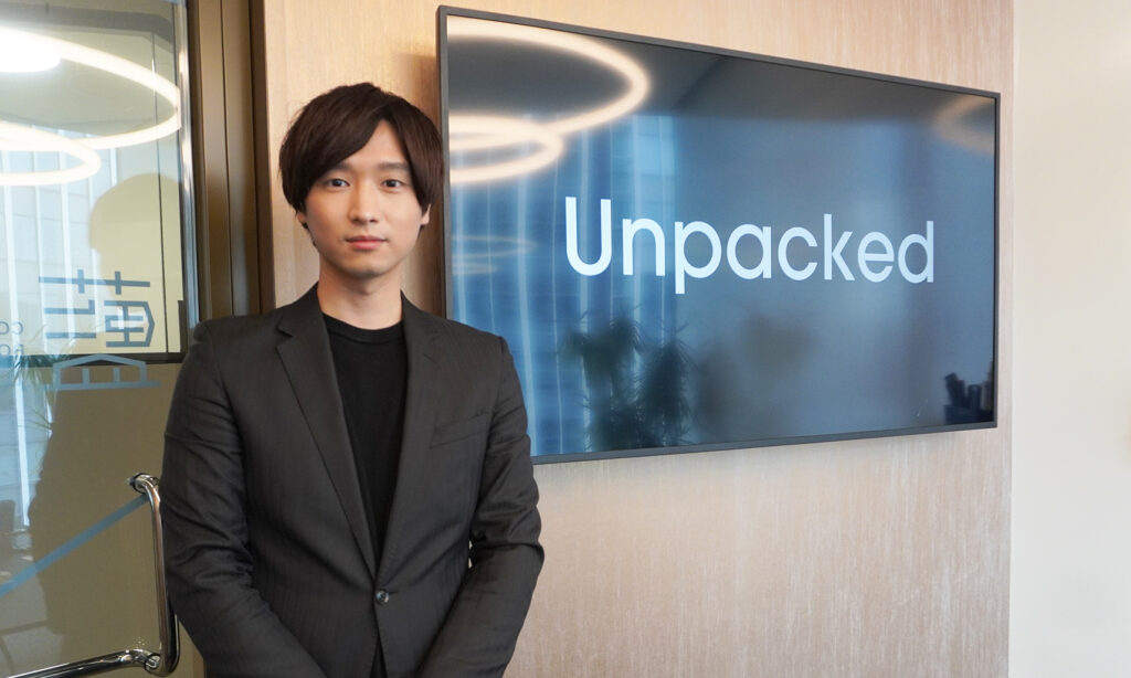 株式会社Unpacked代表取締役会長兼CEO ⼩嶋彗史さん