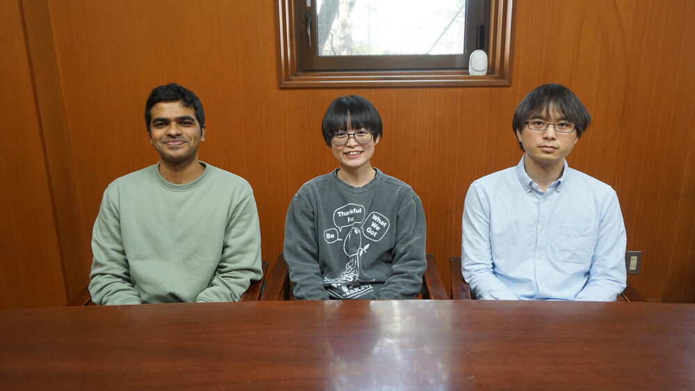 左からVenkatesh Adithyaさん、中野有香さん、内田圭亮さん