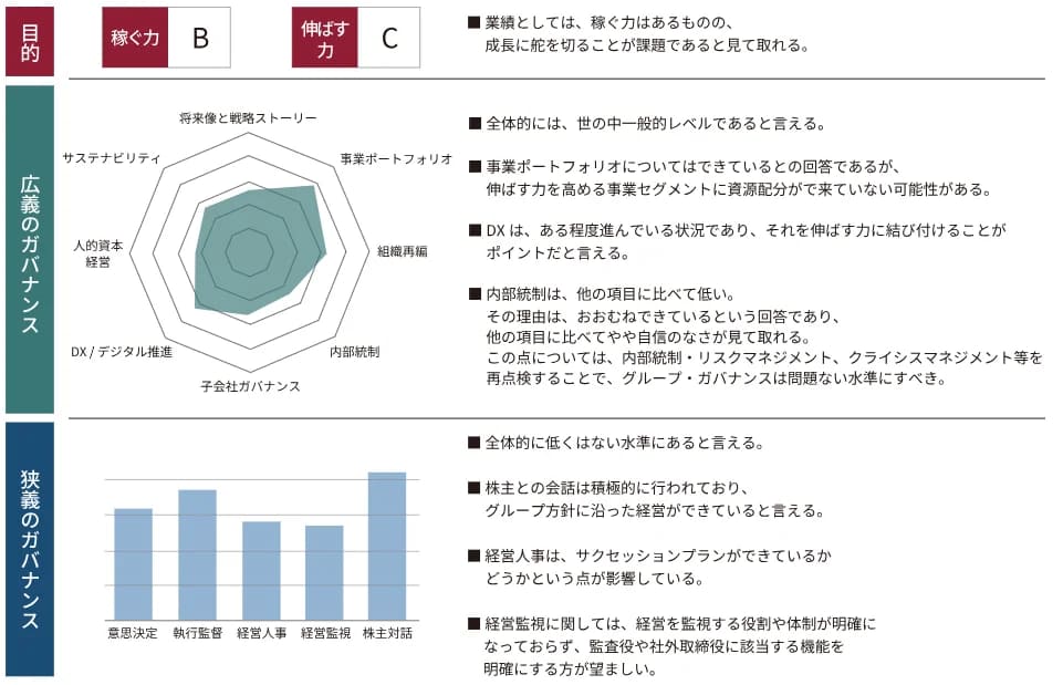 グループガバナンス診断アウトプットイメージ