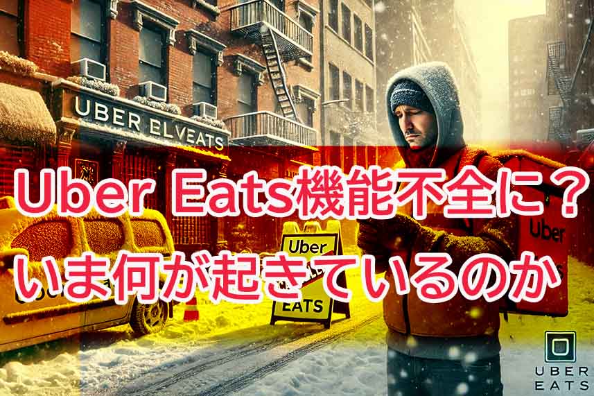 UBER EATS機能不全に？