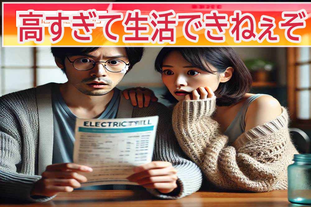 電気代高騰で生活が苦しい夫婦