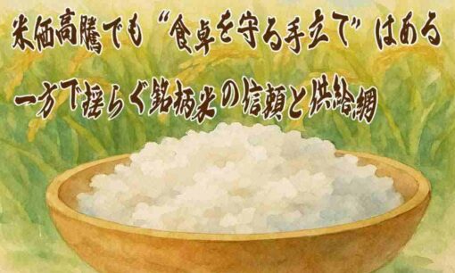 米価高騰でも“食卓を守る手立て”はある　一方で揺らぐ銘柄米の信頼と供給網