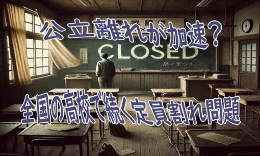 公立離れが加速？大阪で倍率1倍割れ、全国の高校で続く定員割れ問題