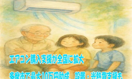 エアコン購入支援が全国に拡大　多摩市で最大10万円助成、設置・光熱費支援も