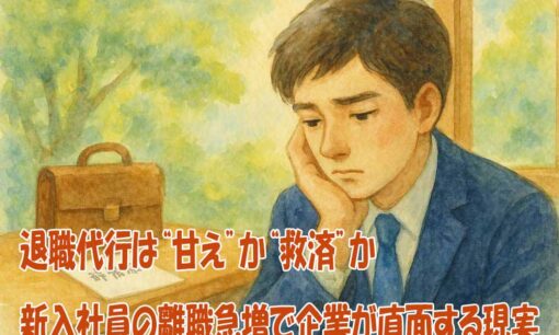 退職代行は“甘え”か“救済”か　新入社員の離職急増で企業が直面する現実