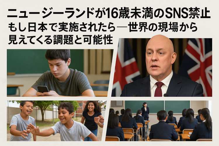 ニュージーランド政府 スマホ禁止