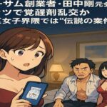 ホテルでキメセク レーサム創業者・田中剛元会長の覚醒剤乱交か 港区女子界隈では有名な案件