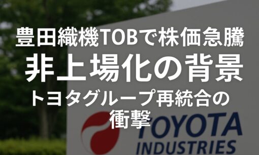 豊田織機TOBで株価急騰　非上場化の背景　トヨタグループ再統合の衝撃
