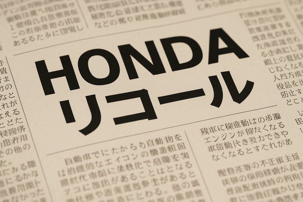 ホンダ リコール