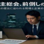株主総会前に有価証券報告書を提出する企業が急増　55％の背景に何が？  IR担当不眠物語