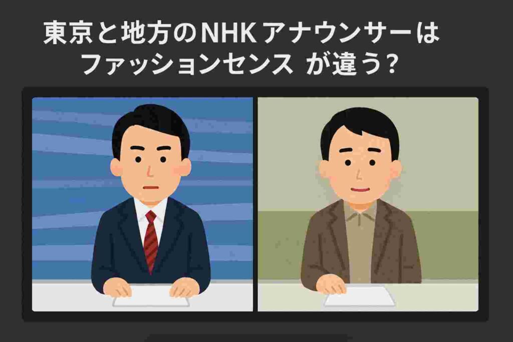 東京と地方のアナウンサー
