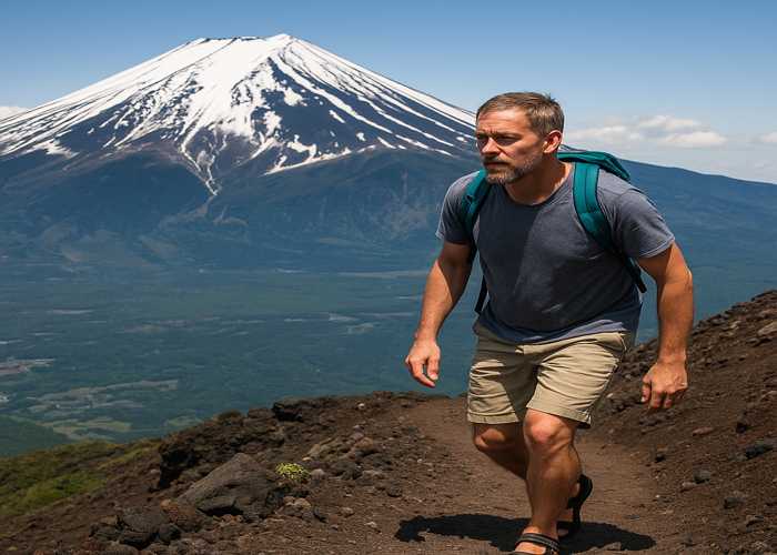 外国人登山者