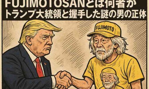 FUJIMOTOSANとは何者か　トランプ大統領と握手した謎の男の正体
