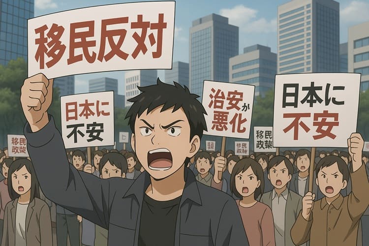 移民反対デモ