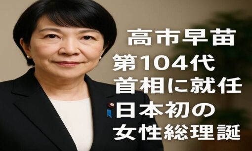高市早苗氏が第104代首相に就任　オールドメディアに負けず日本初の女性総理誕生で政治の転換点に