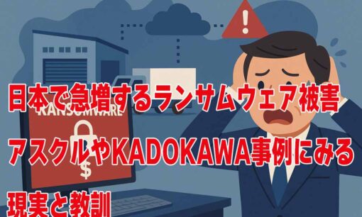 日本で急増するランサムウェア被害　アスクルやKADOKAWA事例にみる現実と教訓