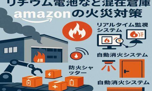 大阪・茨木のAmazon倉庫で大規模火災　防火扉作動も鎮火見通し立たず　リチウム電池混在の管理難が浮き彫りに