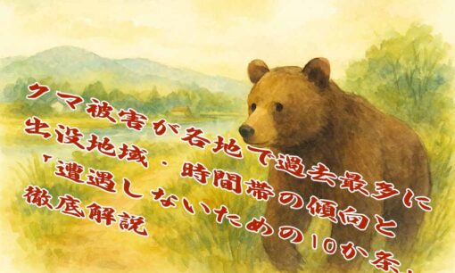 クマ被害が各地で過去最多に　出没地域・時間帯の傾向と「遭遇しないための10か条」徹底解説
