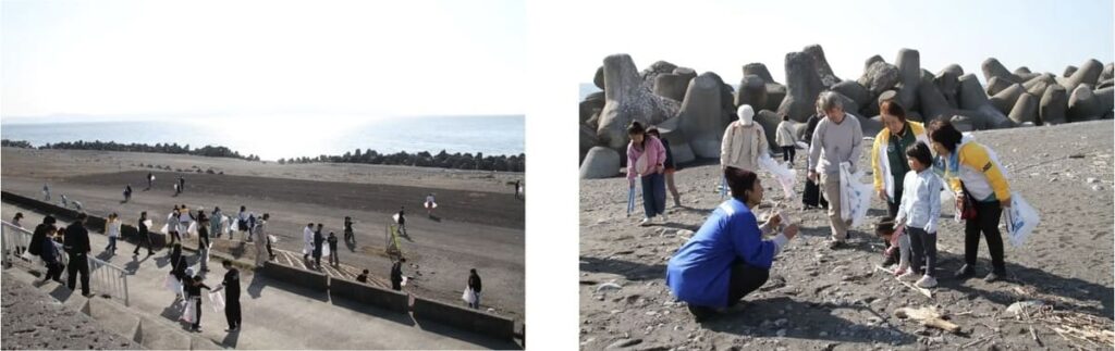 静岡UPが富士市で大規模海岸清掃を実施 158人参加で40kgの海洋ごみを回収し「CHANGE FOR THE BLUE」が示す地域連携の力