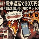 富田さくら院長のさくらビューティークリニック、「電車遅延で30万円」LINEが拡散　「誤送信」との釈明に厳しい視線