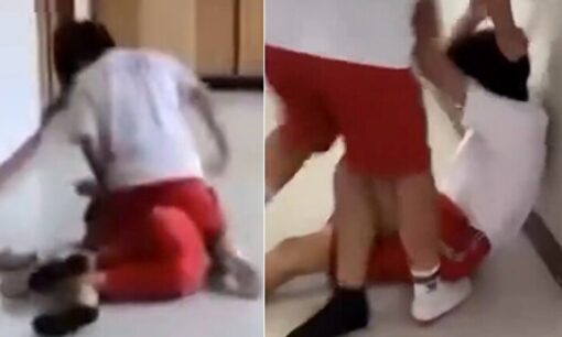 【炎上】大分市・大東中学校とみられる暴行動画が拡散　無抵抗の相手に馬乗り殴打も詳細不明