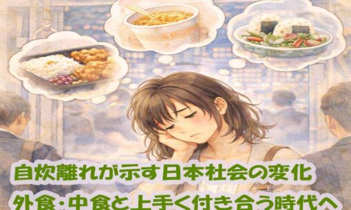 自炊離れが示す日本社会の変化　外食・中食と上手く付き合う時代へ