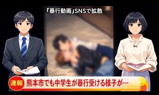 熊本中学生集団暴行事件が地上波報道へ　母親の悲痛告白も、加害者SNS挑発が波紋