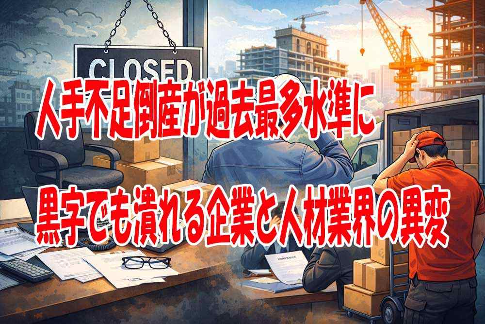 人材不足倒産